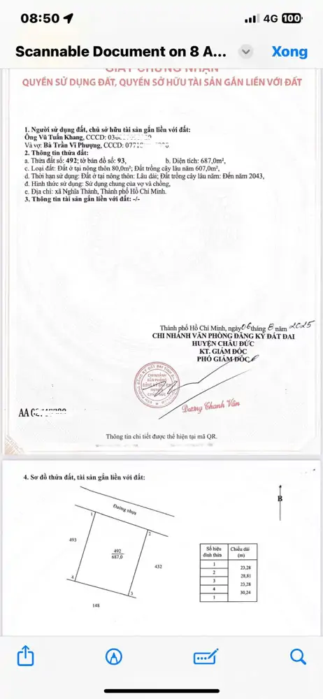 Bán Đất Nghĩa Thành, Hcm, (Châu Đức, Brvt Cũ) – Gần Nút Giao Cao Tốc Long Thành – Hồ Tràm