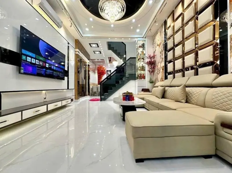 Nhà Đẹp Rực Rỡ 4 Tầng, Huỳnh Thị Đồng, Xe Hơi Ngủ Trong Nhà, Hơn 9 Tỷ