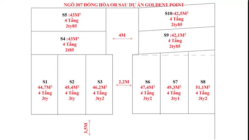 Bán Nhà 4 Tầng Mới Xây Tại Đồng Hòa – Gần Dự Án Golden Point, Oto Đỗ Tận Cửa