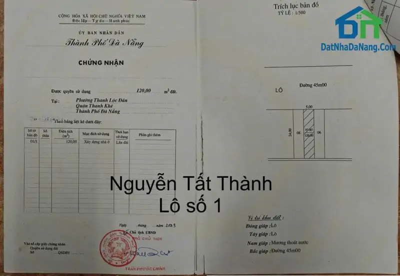 Đất Đẹp - Giá Tốt Cần Bán Đất View Biển Đường Nguyễn Tất Thành, Được Xây Dựng Cao Tầng,Giá Chỉ 30,X