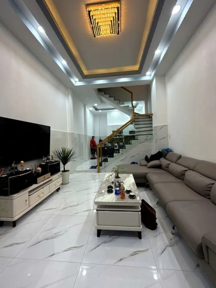 Nhà Mới Đẹp 4Tầng Btct- Full Nội Thất- 55M2- Hoan Công Đầy Đủ- Chỉ 5Ty3- Nhà Bè