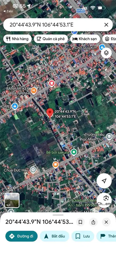 [1,85 Tỷ] Lô Đất Đẹp Tại Tổ Dân Phố Nguyễn Huệ Nam Đồ Sơn Zalo 0567 222 555