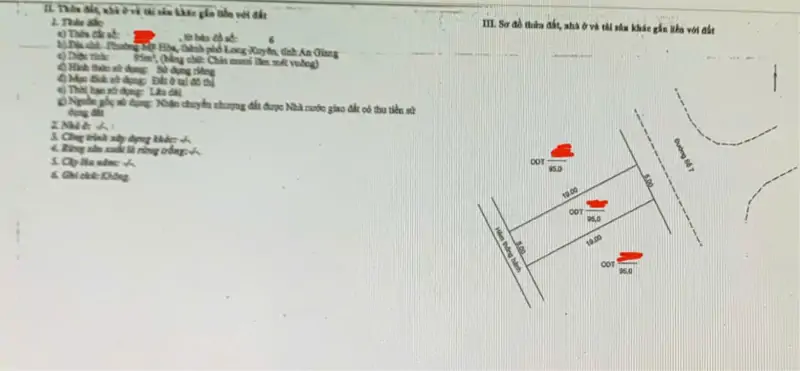 Bán Đất Mặt Tiền Kinh Doanh – Phường Mỹ Hòa, Tp. Long Xuyên, An Giang