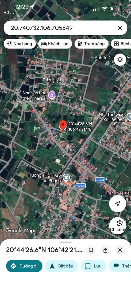 Bán Lô Đất Đẹp Tại Thái Lai - Kiến Thụy - Ngõ Rộng Ô Tô Vào Thoải Mái