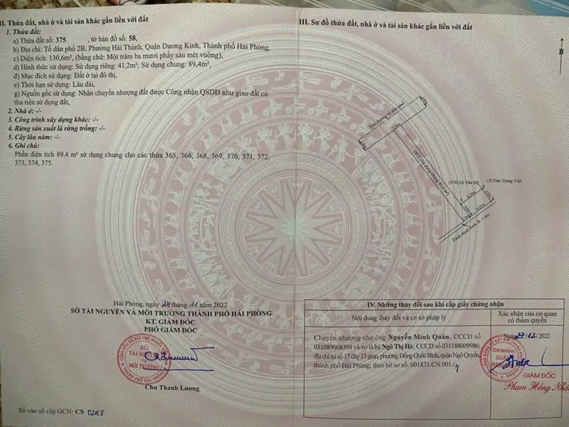 Bán Lô Đất Đẹp Tại Hải Thành 2 - Dương Kinh - Tuyến Công Viên