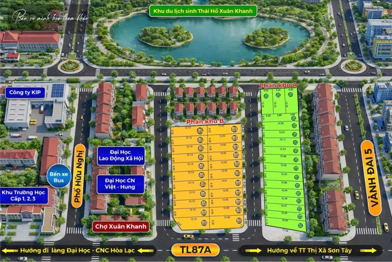 Đất Nền Phường Xuân Khanh – Thị Xã Sơn Tây, Hà Nộigiá Chỉ Nhỉnh 2 Tỷ/lô