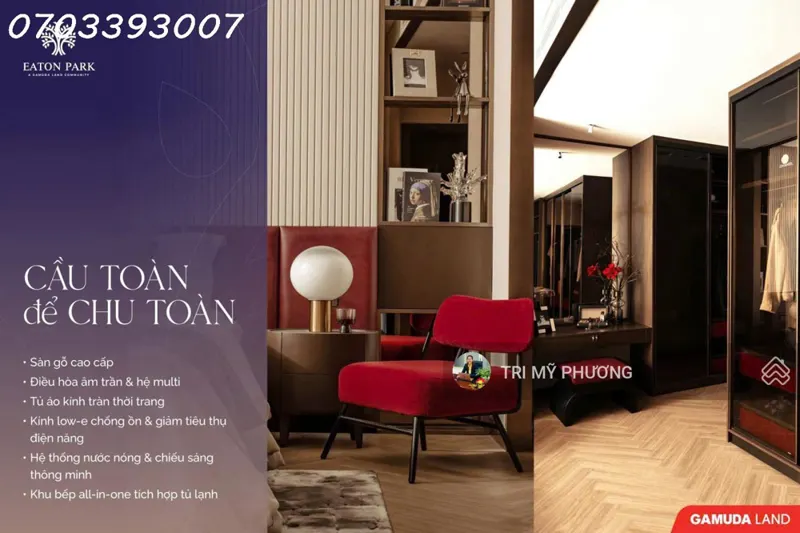 Eaton Park - Tháp A6.3x.10 - Tầng 3X - Căn 2Pn - 75 M2 - View Pháo Hoa Quận 1 Không Chắn