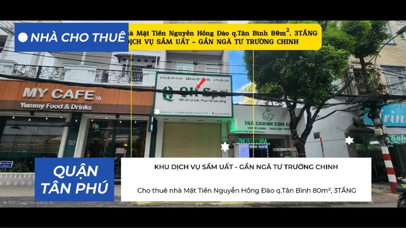 Cho Thuê Nhà Mặt Tiền Nguyễn Hồng Đào Q.tân Bình 80M², 3Tầng - Khu Dịch Vụ Sầm Uất