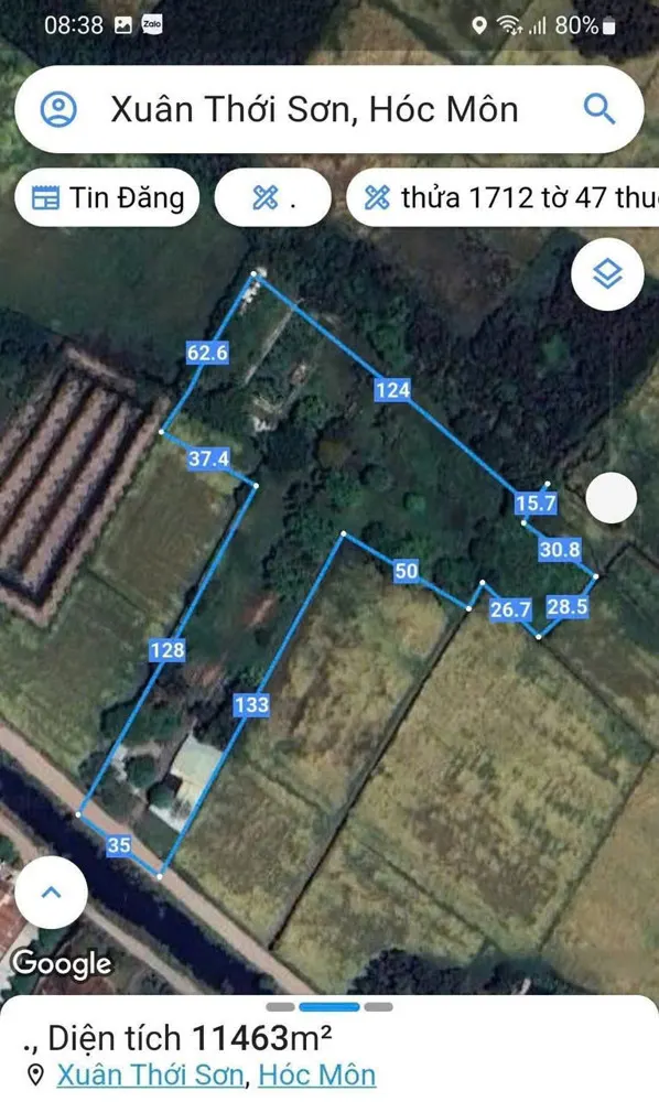 Đất Lớn 11.463M² Mt Trương Thị Như, Xuân Thới Sơn, Hóc Môn – Giá 45 Tỷ‼