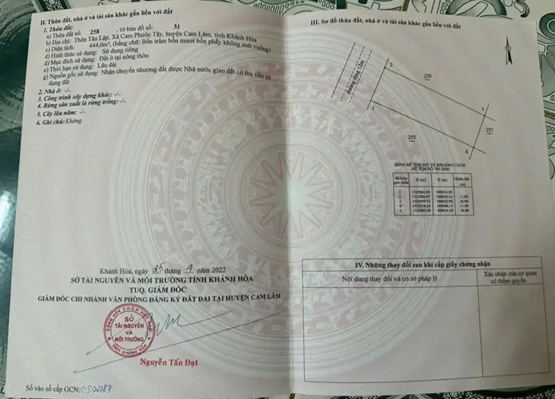 Sở Hữu Ngay Lô Đất Chính Chủ - Giá Tốt Tại Xã Cam Phước Tây, Cam Lâm, Khánh Hòa
