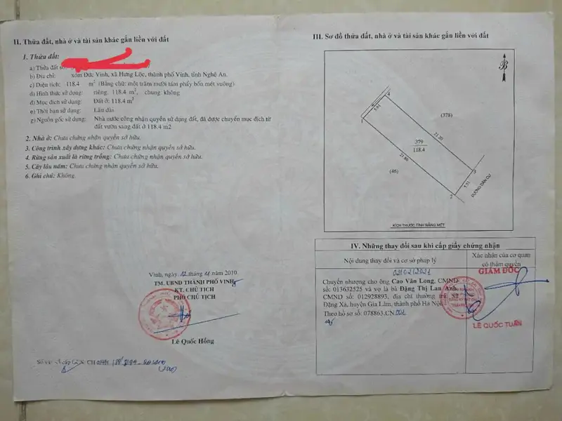 Hot Hot – Chính Chủ Cần Bán Lô Đất – Giá Tốt – Tại Xóm Đức Vinh, X. Hưng Lộc, Tp. Vinh, Nghệ An