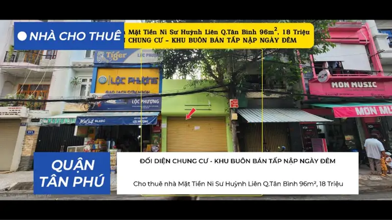 Cho Thuê Nhà Mặt Tiền Ni Sư Huỳnh Liên Q.tân Bình 96M², 18Triệu - Đối Diện Chung Cư