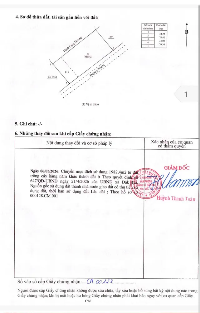 Cần Tìm Lô Đất Đẹp Để Dành Thì Đây Là Lựa Chọn Cực Kỳ Hợp Lý Tại Hà Mòn, Đăk Hà, Kon Tum