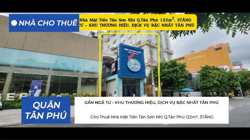 Cho Thuê Nhà Mặt Tiền Tân Sơn Nhì Q.tân Phú 122M², 3Tầng - Gần Ngã Tư - Khu Thương Hiệu, Dịch Vụ - ảnh 1
