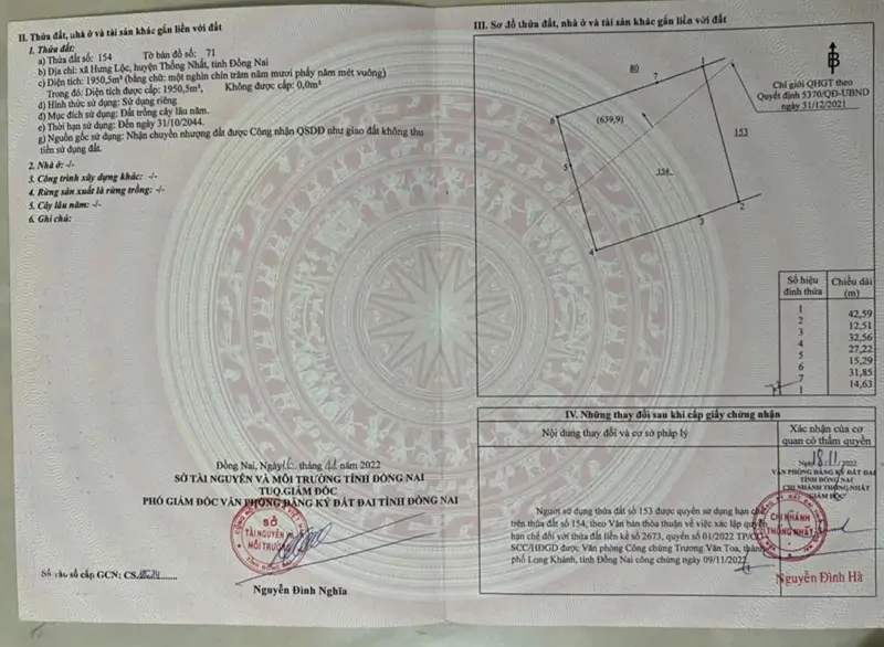 Đầu Tư Là Sinh Lời - Chính Chủ Bán Lô Đất Full Sổ Hồng Xã Hưng Lộc, Thống Nhất, Đồng Nai