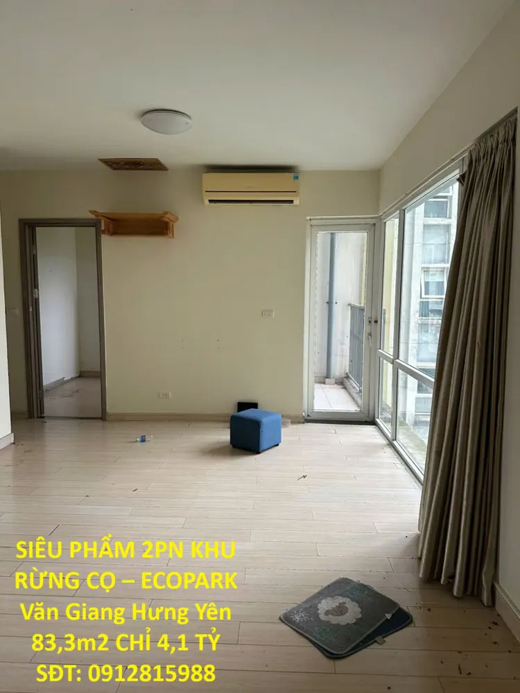 Siêu Phẩm 2Pn Khu Rừng Cọ – Ecopark Văn Giang Hưng Yên 83,3M2 Chỉ 4,1 Tỷ