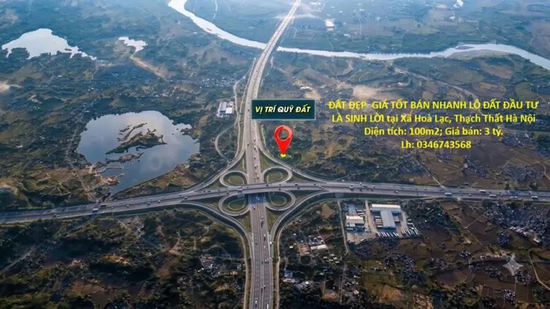 Đất Đẹp- Giá Tốt Bán Nhanh Lô Đất Đầu Tư Là Sinh Lời Tại Hoà Lạc, Thạch Thất Hà Nội