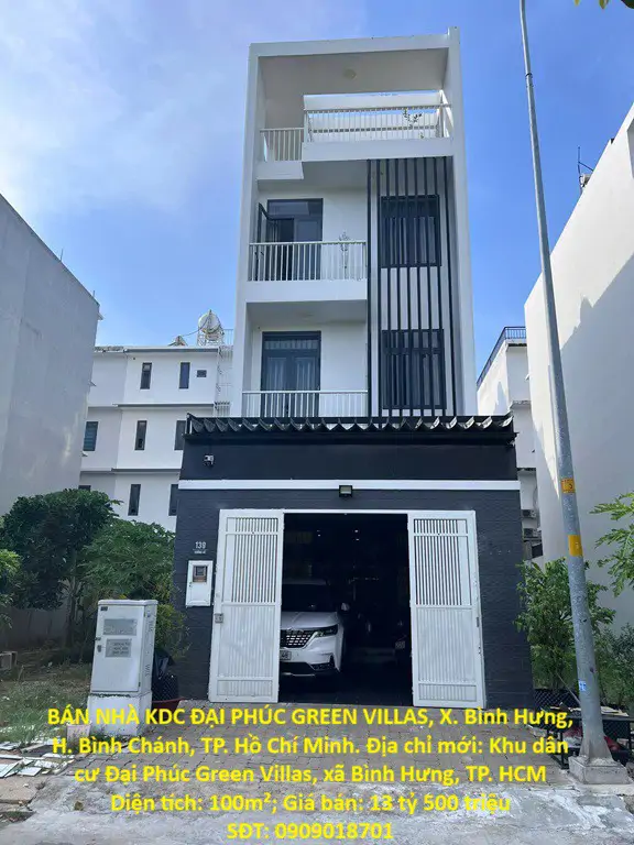 Hot Hot – Chính Chủ Cần Bán Nhà Kdc Đại Phúc Green Villas, X. Bình Hưng, H. Bình Chánh, Tp. Hồ Chí