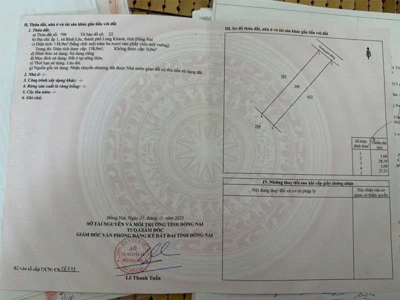 Chính Chủ Cần Bán Đất Cạnh Nhà Thờ Bình Khánh, Xã Bình Lộc, Thành Phố Long Khánh, Đồng Nai