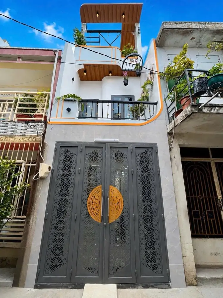Nhà Mới Đẹp 3 Tầng Kiên Cố - 42M2 - Có 4 Phòng Ngủ - Gần 4 Xã - Giáp Tân Phú - Hẻm Trước Nhà 4M 