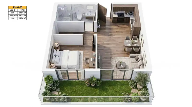 Chỉ 1 tỷ 658 (100%) - sở hữu căn hộ Sun Group TT Hoà Xuân - Sổ hồng sở hữu lâu dài - ảnh 1