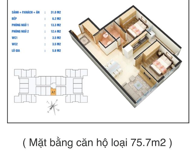 Căn hộ Golden West Thanh Xuân: 2-3PN, Giá từ 6x tr/m2, Sổ Đỏ Sớm
