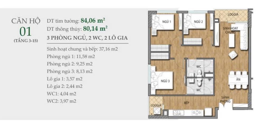 Bán quỹ căn hộ Valencia Garden: 3PN, Full đồ, View đẹp - Giá từ 4.1 tỷ