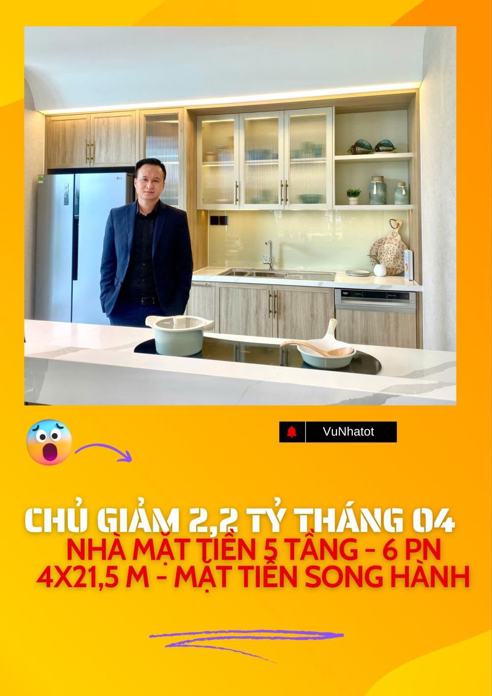 Bán Gấp Nhà 5 Tầng Mặt Tiền Đường Song Hành - Giảm 2.2 Tỷ
