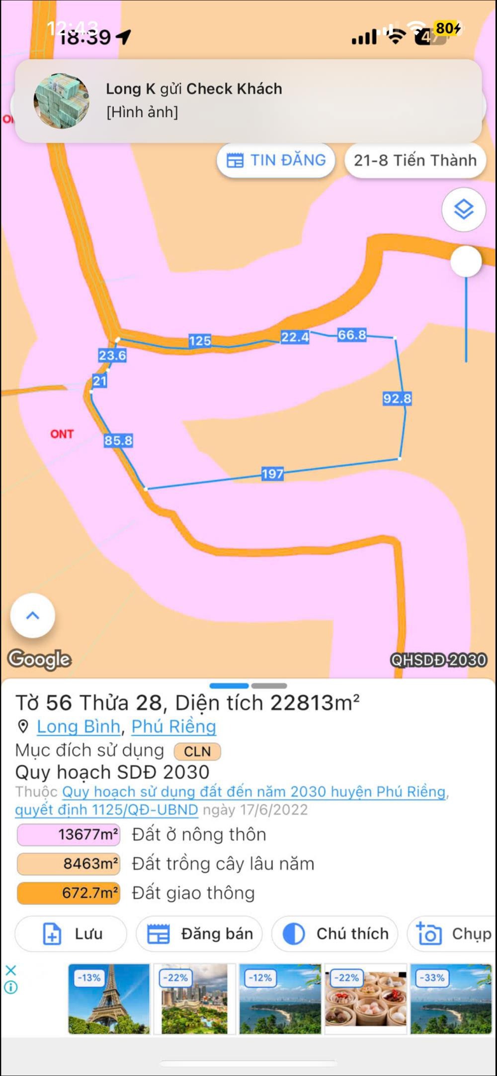 Đất nền 100m² View Hồ Nghỉ Dưỡng - Vườn Sầu Riêng, Tiềm Năng Đầu Tư