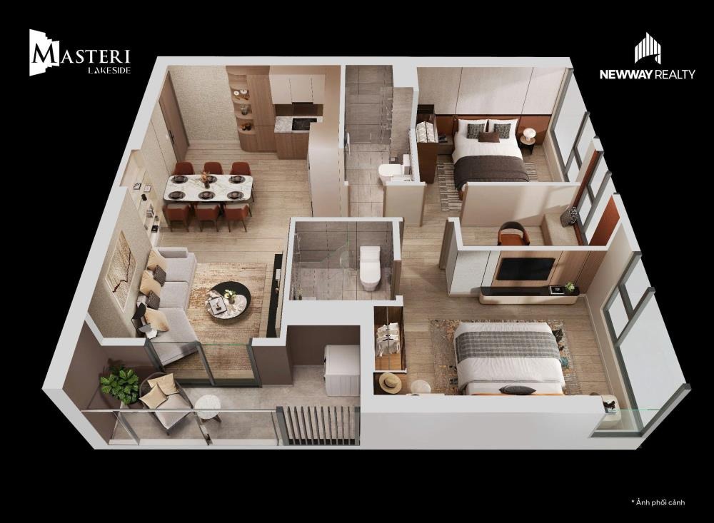Siêu phẩm căn hộ 2PN Masteri Lakeside: Đầu tư tốt, View đẹp, Giá tốt nhất