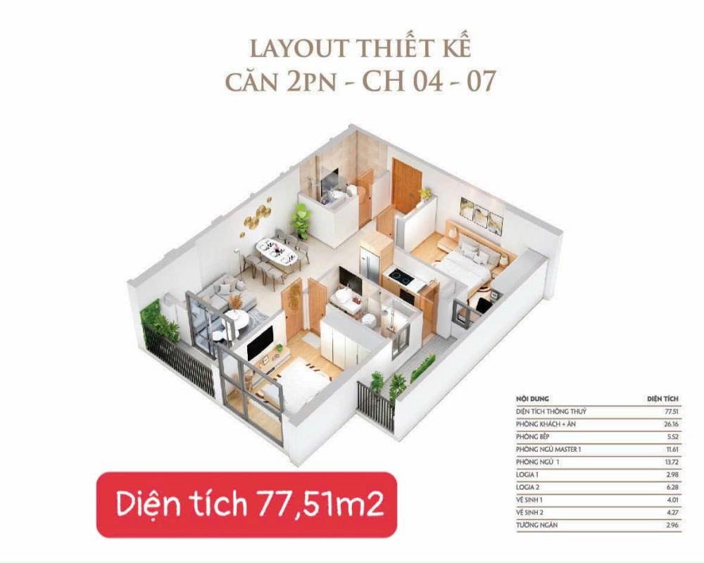 Bán Gấp 2PN 77m2 View Hồ, Tầng Đẹp Khai Sơn City - Giá Chỉ 5.3 Tỷ