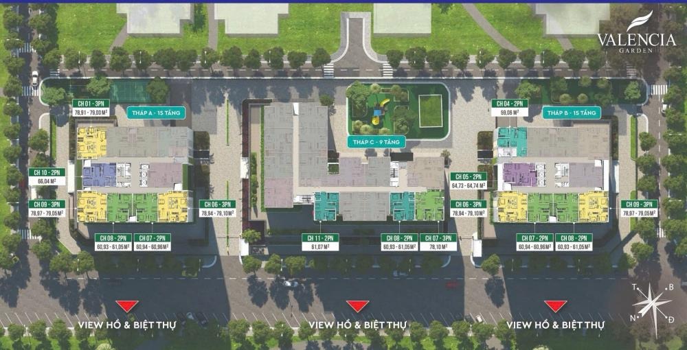 Bán Quỹ Căn Hộ Valencia 62m2-80m2 - Giá Từ 3 Tỷ - Nhận Nhà Ngay