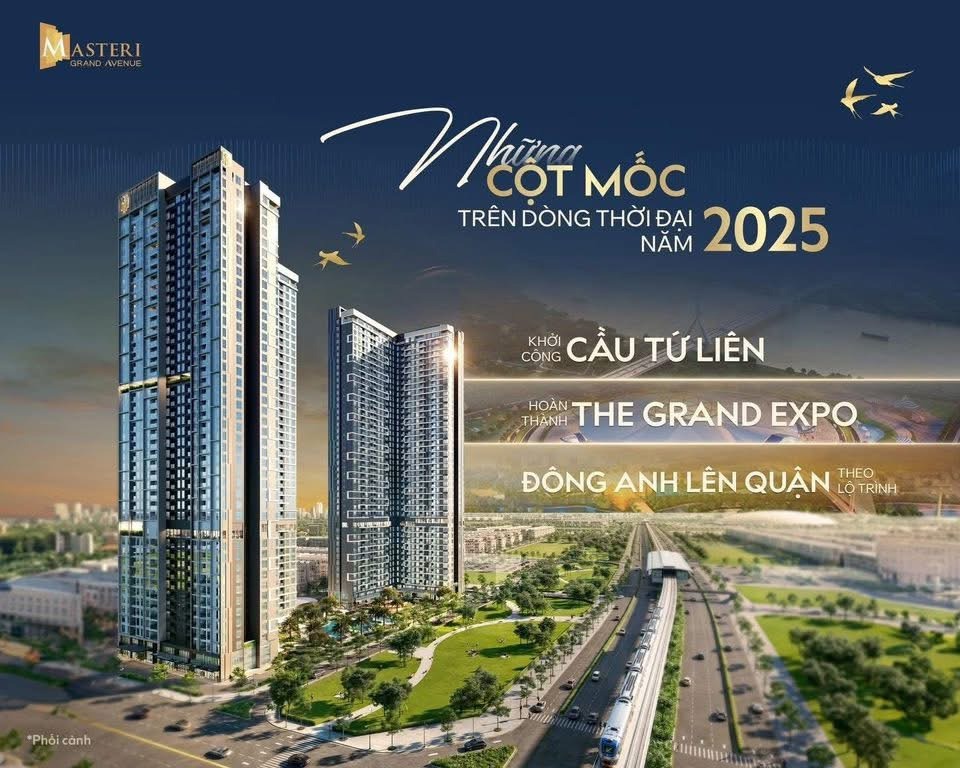 Masteri Grand Avenue - Vinhomes Cổ Loa: Căn Hộ Cao Cấp, Vị Trí Đắc Địa