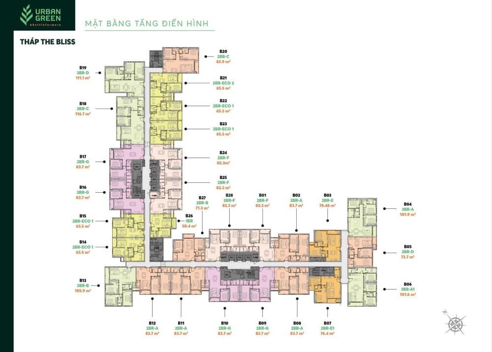 Cho Thuê Căn Hộ Urban Green Thủ Đức - Full Nội Thất, View Đẹp, Giá Tốt
