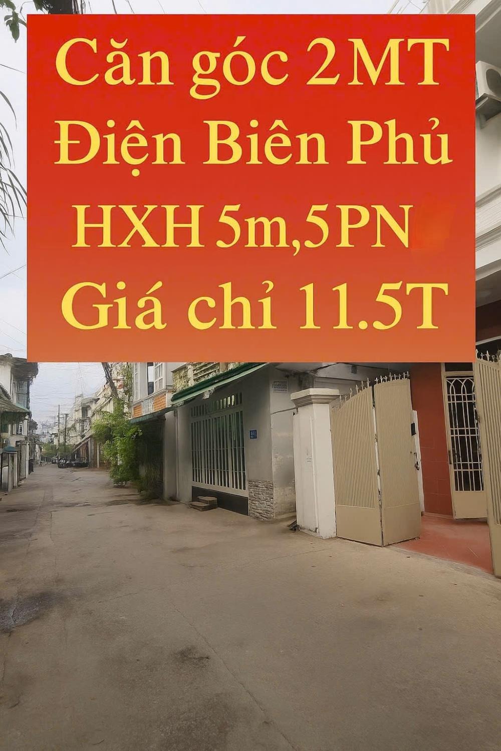 Nhà Đẹp Điện Biên Phủ - 5PN, 60m2, Góc 2 Mặt Tiền, Giá 11.5 Tỷ