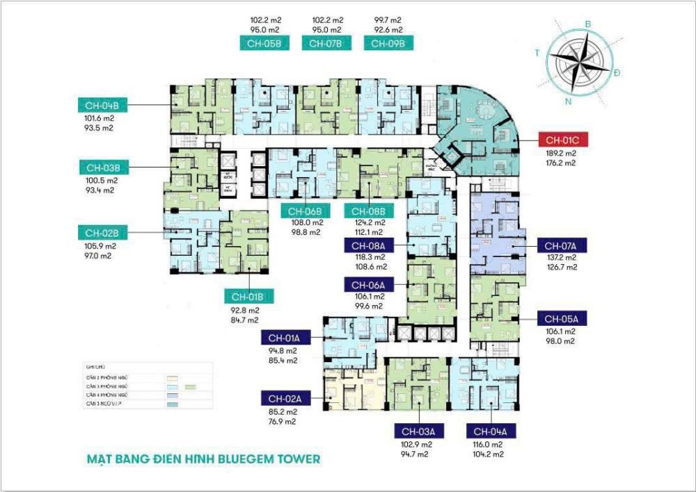 BlueGem Tower: Căn Hộ Cao Cấp Tứ Hiệp, Giá Từ 58tr/m² | Chủ Đầu Tư Nam Đại Phong