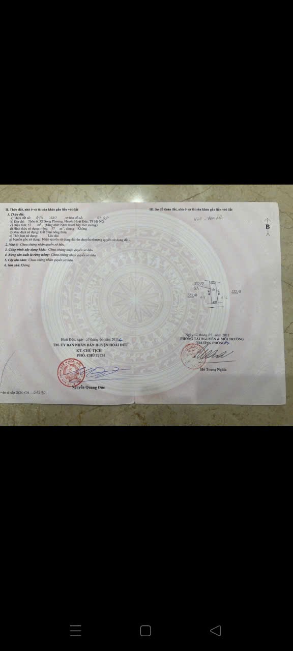 Đất Nền Vàng Song Phương, Hoài Đức: Đầu Tư Sinh Lời, Giá Cắt Lỗ