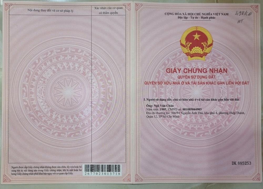 Bán nhà mặt tiền Trần Quang Cơ, Quận 12 - 4x20m, 2PN, Giá 3.5 tỷ