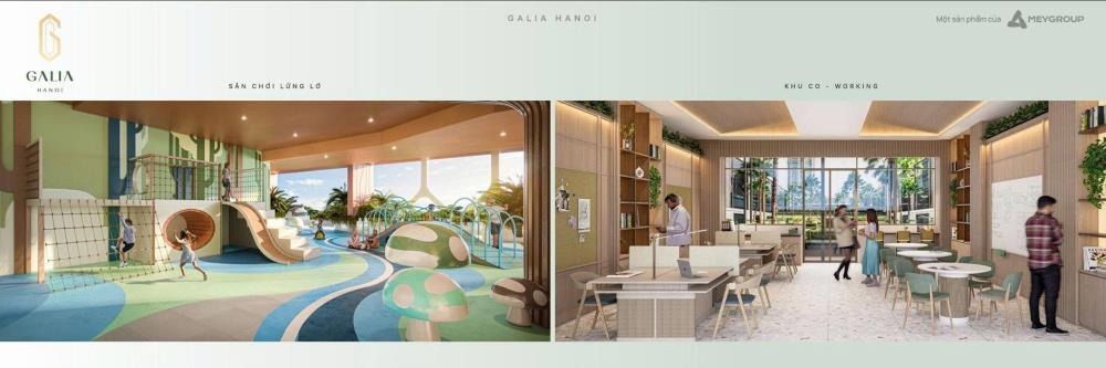 Bán Căn Hộ 2PN Galia Yên Sở: 55-68m2, View Xanh, Tiện Ích Vượt Trội