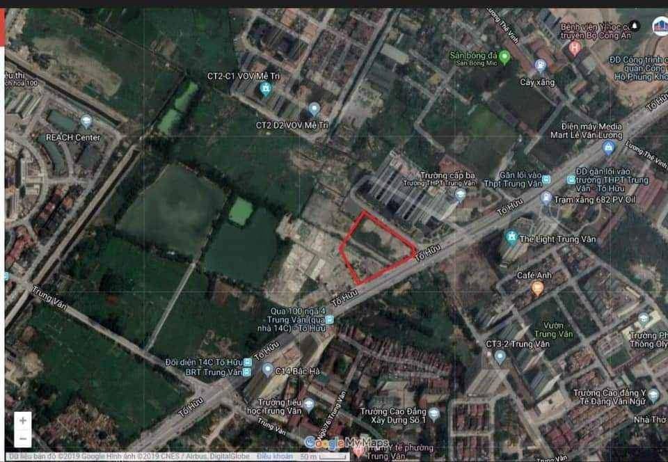 Bán Đất Dự Án Khách Sạn 9276m2 Tố Hữu, Nam Từ Liêm - Giá 40 Triệu USD