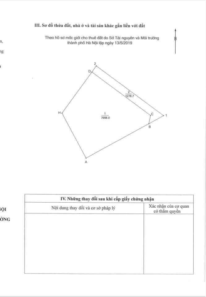 Bán Đất Dự Án Khách Sạn 9276m2 Tố Hữu, Nam Từ Liêm - Giá 40 Triệu USD