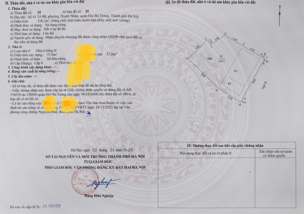Bán Đất Kim Ngưu, Hai Bà Trưng - 118m2, Giá Tốt, Ô Tô Đỗ Cửa