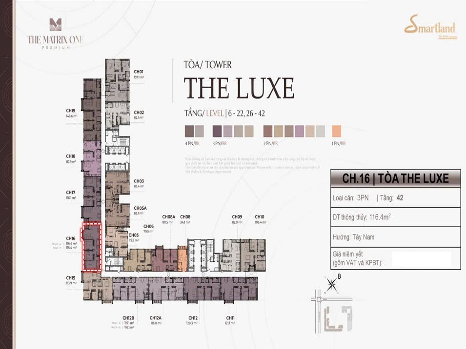 Penhouse The Matrix One: 3PN, 119m2, View Đẹp, Giá Tốt