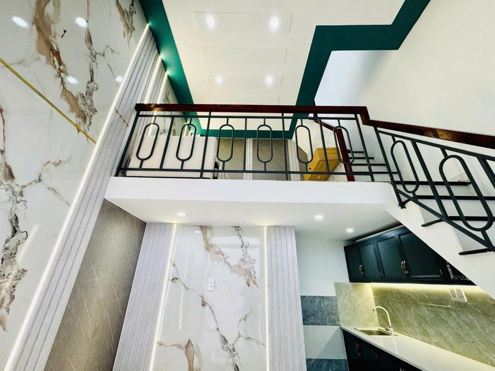 Cần Bán Gấp Nhà Full Nội Thất 1 Trệt 1 Lầu 1 Lửng, Phú Nam, Hocmon - 495tr