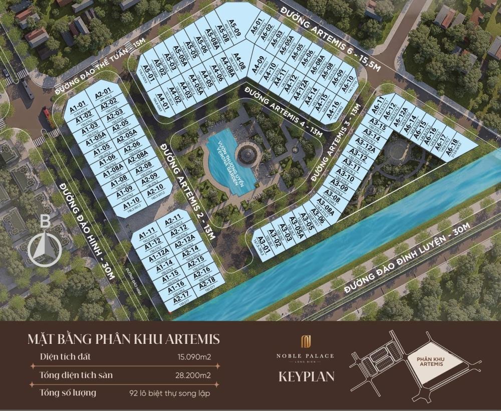 Biệt Thự Song Lập Noble Palace Long Biên: Giá Từ 52.7 Tỷ, PKĐ Ưu Đãi, Có Hầm & Bể Bơi