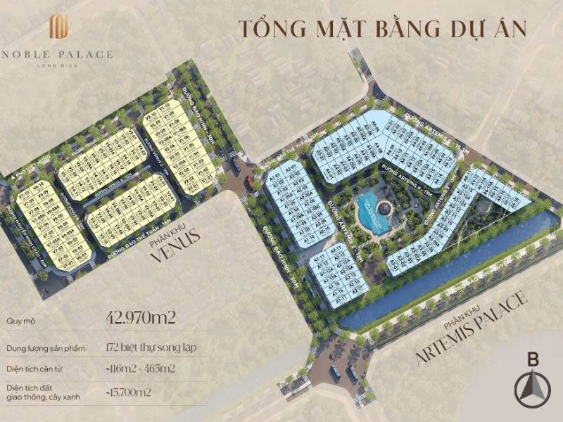 Biệt Thự Noble Palace Long Biên: Vị Trí Đắc Địa, Thiết Kế Châu Âu, Ưu Đãi Cực Lớn