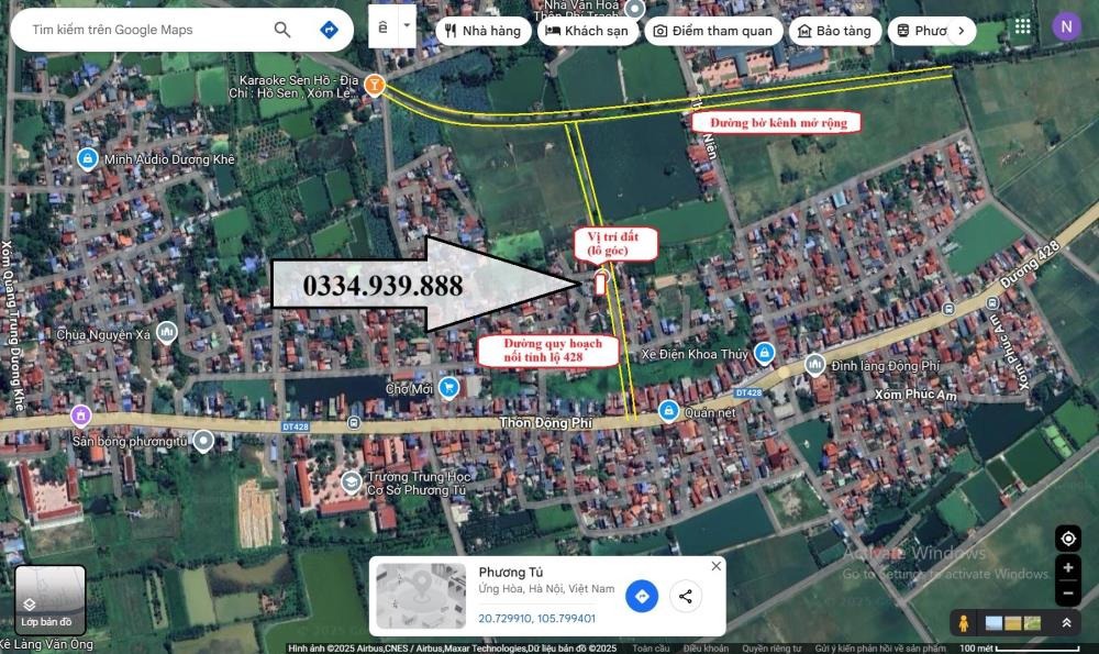 Bán Đất Lô Góc Thị Trấn Ứng Hòa - Có Nhà 2 Tầng, Đường Ô Tô, Pháp Lý Sổ Đỏ