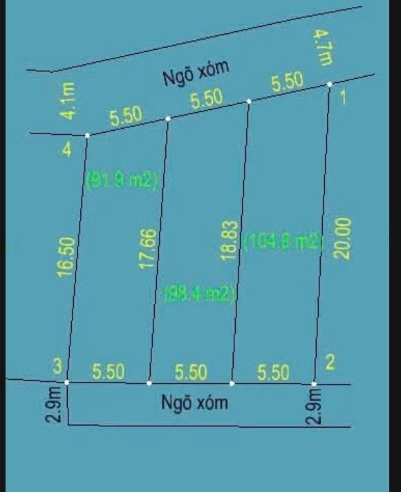 Đất nền Xuân Long - 295m2 Full Thổ Cư - Giá 24tr/m2
