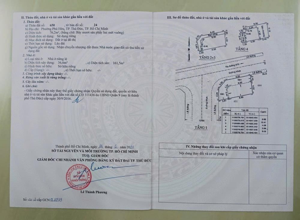 Chính chủ bán nhà góc 2 mặt tiền Thủ Đức, TP.HCM - Giá 6.3 tỷ