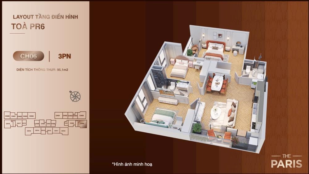 Căn Góc 3PN 95m2 VinHomes OCP1 - Giá 6.1 tỷ - Hỗ Trợ 0% Đến 24 Tháng